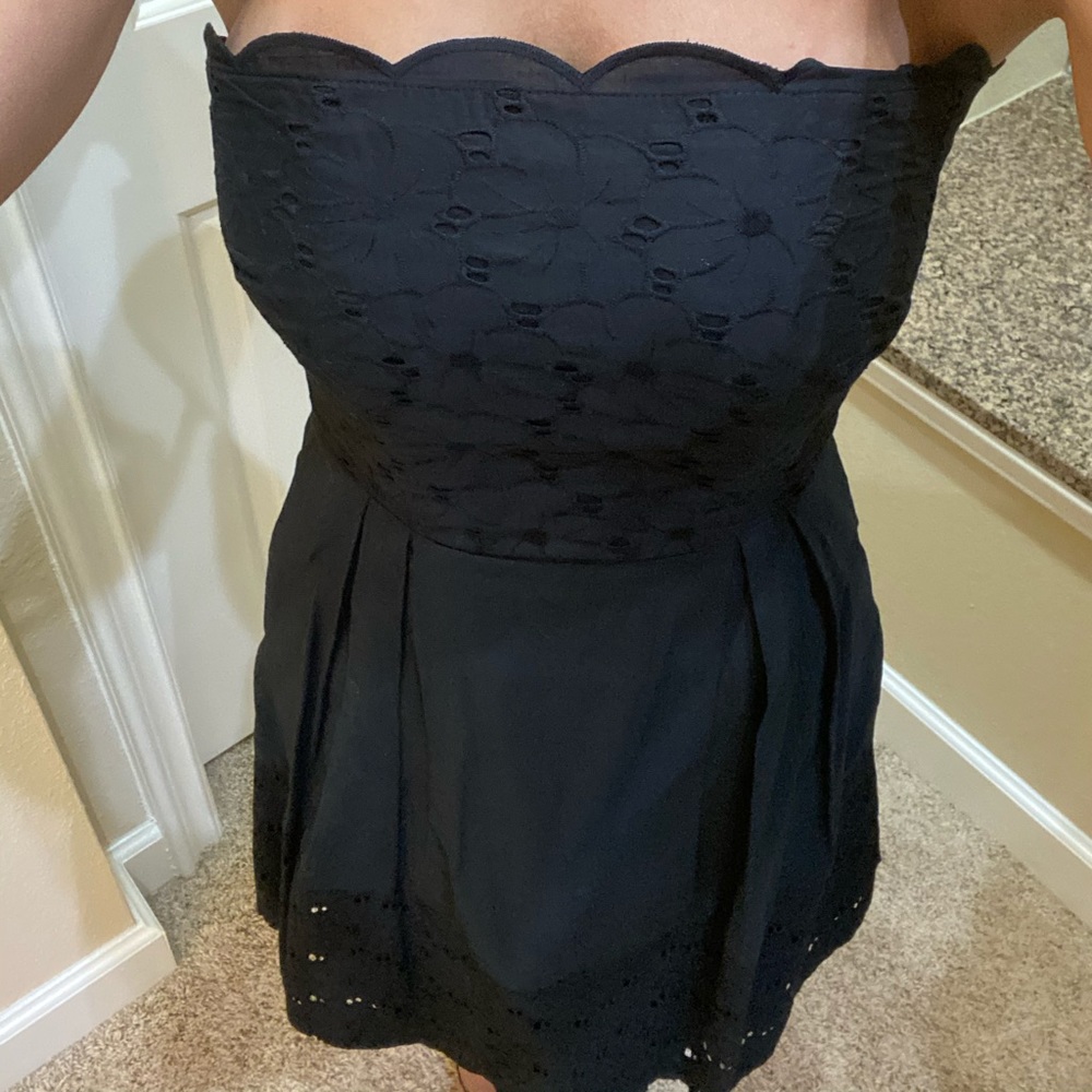 laundry by shelli Segal eyelet strapless dress